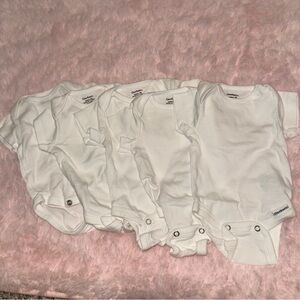 Gerber Classic White Baby Bodysuits